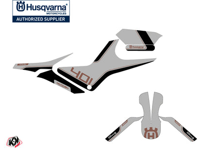 Husqvarna Vitpilen 401 Street Bike Dusk Grafik-Kit Grau Schwarz