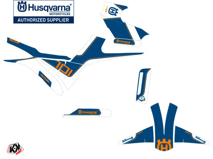 Husqvarna Vitpilen 701 Street Bike Dusk Grafik-Kit Weiß Blau