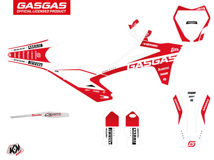 GASGAS ECF Dirt Bike Dynamik Grafik-Kit Weiß