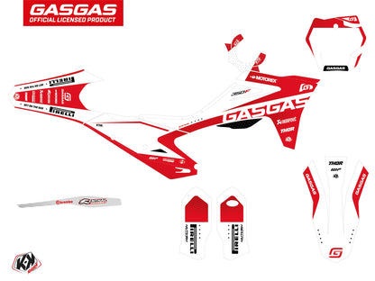 GASGAS EXF 350 Dirt Bike Dynamik Grafik-Kit Weiß