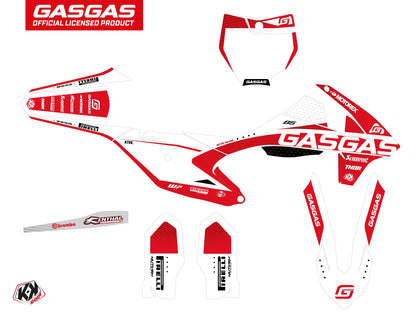 GASGAS MC 85 Dirt Bike Dynamik Grafikkit Weiß