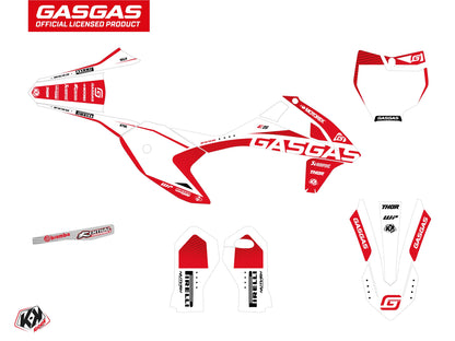 GASGAS MC-E 5 Dirt Dynamik Flash Grafik-Kit Weiß