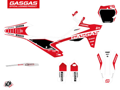GASGAS MCF 250 Dirt Bike Dynamik Grafik-Kit Weiß