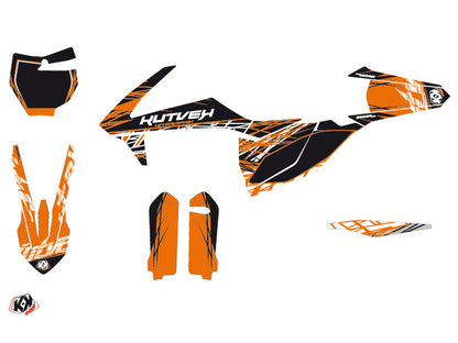KTM 125 SX Dirt Bike Eraser Grafik-Kit Orange Schwarz