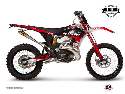 GASGAS 250 EC Dirt Bike Eraser Graphic Kit Red White LIGHT - Light versie