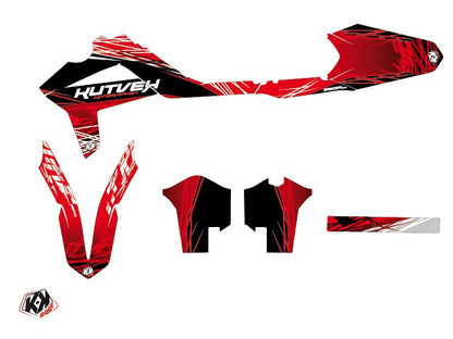 GASGAS 250 ECF Dirt Bike Eraser Grafikset Rot Weiß