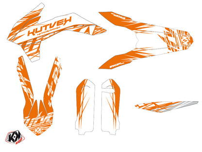 KTM 250 SX Dirt Bike Radiergummi-Grafikset Orange