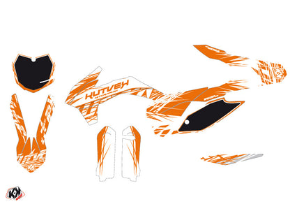 KTM 250 SX Dirt Bike Radiergummi-Grafikset Orange