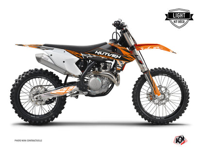 KTM 250 SXF Dirt Bike Eraser Graphic Kit Orange Black LIGHT - Light versie