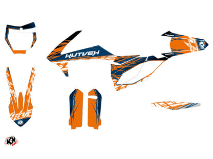 KTM 450 SXF Dirt Bike Eraser Grafik-Kit Blau Orange