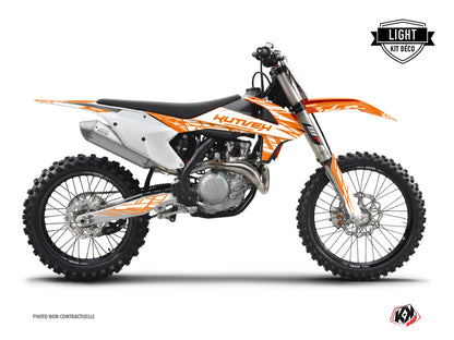 KTM 450 SXF Dirt Bike Eraser Graphic Kit Orange LIGHT - Light versie