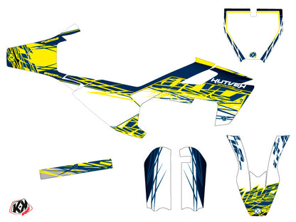 Husqvarna TC 50 Dirt Bike Radiergummi-Grafikset Gelb Blau