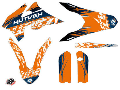 KTM 85 SX Dirt Bike Radiergummi-Grafikset Blau Orange