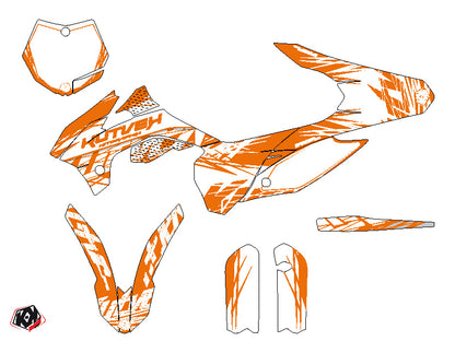 KTM 85 SX Dirt Bike Radiergummi-Grafikset Orange