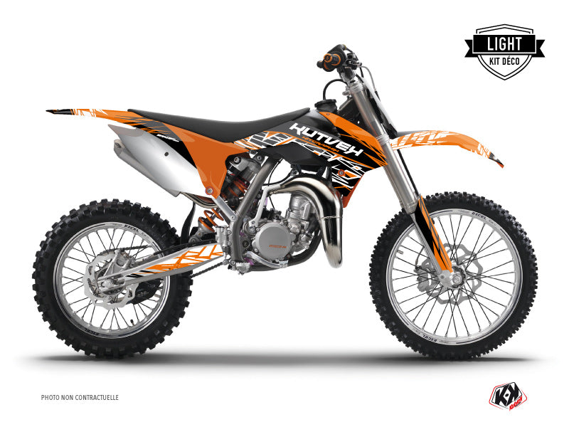 KTM 85 SX Dirt Bike Eraser Graphic Kit Orange Black LIGHT - Light versie