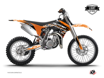 KTM 85 SX Dirt Bike Eraser Graphic Kit Orange Black LIGHT - Light versie
