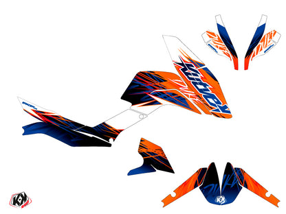 KTM Duke 125 Street Bike Eraser Grafik-Kit Blau Orange