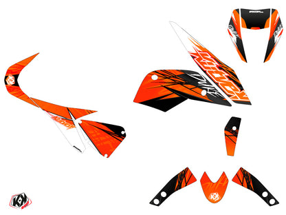 KTM Duke 690 Street Bike Eraser Grafik-Kit Orange Schwarz