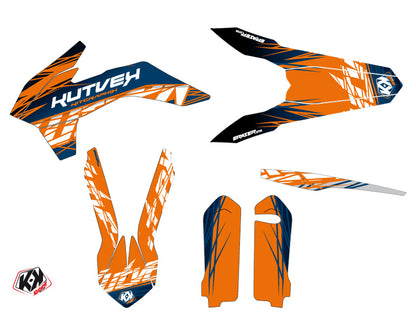 KTM EXC-EXCF Dirt Bike Eraser Grafik-Kit Blau Orange