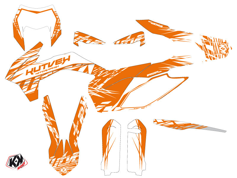 KTM EXC-EXCF Dirt Bike Eraser Grafik-Kit Orange