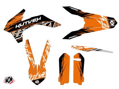 KTM EXC-EXCF Dirt Bike Eraser Grafik-Kit Orange Schwarz