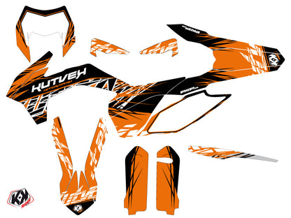 KTM EXC-EXCF Dirt Bike Eraser Grafik-Kit Orange Schwarz
