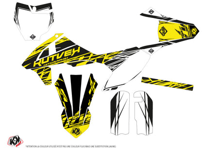 KTM 50 SX Dirt Bike Eraser Fluo Grafik-Kit Gelb