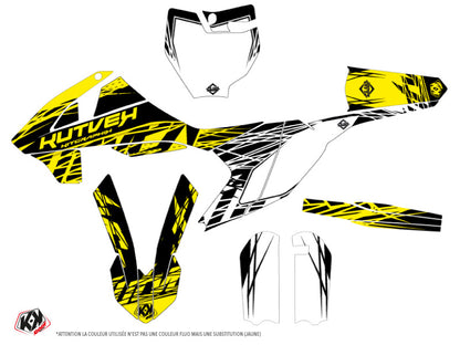 KTM 65 SX Dirt Bike Eraser Fluo Grafik-Kit Gelb