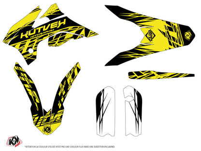 KTM 85 SX Dirt Bike Eraser Fluo Grafik-Kit Gelb