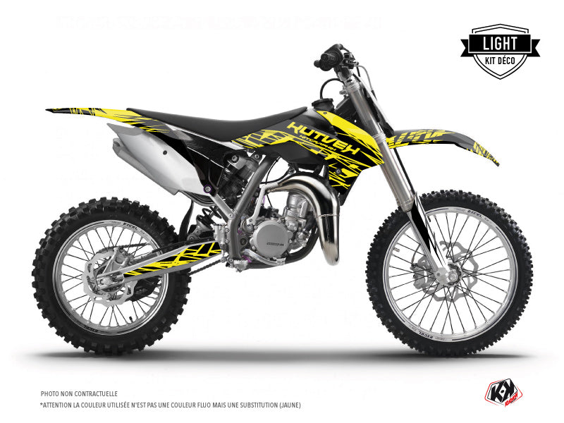 KTM 85 SX Dirt Bike Eraser Fluo Graphic Kit Yellow LIGHT - Light versie