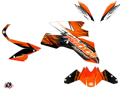 KTM Super Duke 1290 R Street Bike Eraser Grafik-Kit Orange Schwarz