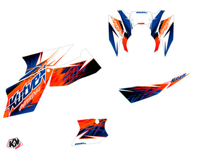 KTM Super Duke 990 Street Bike Eraser Grafik-Kit Blau Orange