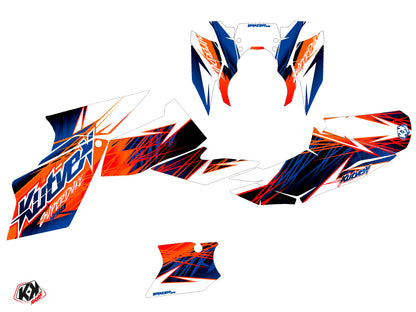 KTM Super Duke 990 R Street Bike Eraser Grafik-Kit Blau Orange