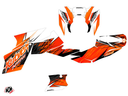 KTM Super Duke 990 R Straßenmotorrad Eraser Grafik-Kit Orange Schwarz