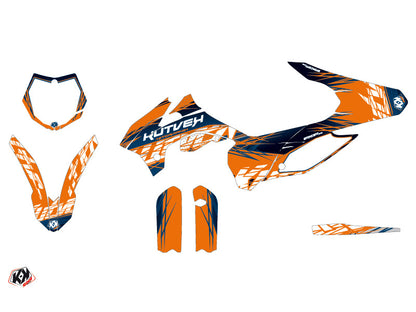 KTM 85 SX Dirt Bike Radiergummi-Grafikset Blau Orange