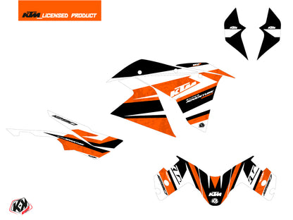 KTM 1290 Super Adventure S Straßenmotorrad Eskap Grafikkit Orange Weiß