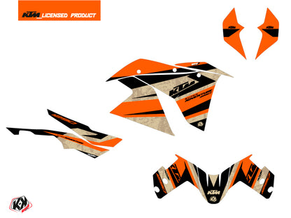 KTM 1290 Super Adventure S Straßenmotorrad Eskap Grafikkit Orange Sand