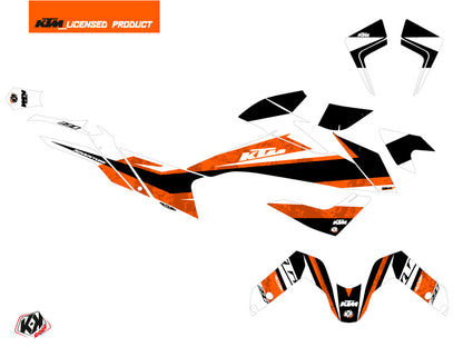 KTM 390 Adventure Street Bike Eskap Grafikkit Orange Weiß