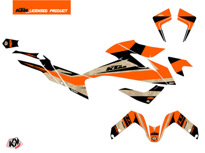 KTM 390 Adventure Street Bike Eskap Grafikkit Orange Sand
