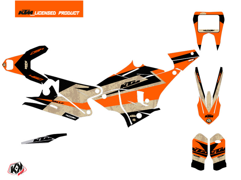 KTM 450 Rally Dirtbike Eskap Grafikkit Orange Sand