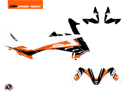 KTM 790 Adventure Street Bike Eskap Grafikkit Orange Weiß