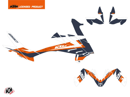 KTM 890 Adventure Street Bike Eskap Grafikkit Blau Orange