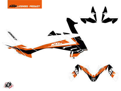 KTM 890 Adventure Street Bike Eskap Grafikkit Orange Weiß