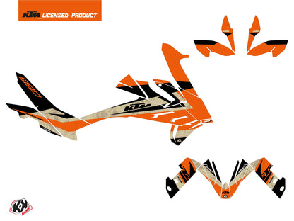 KTM 890 Adventure Street Bike Eskap Grafikkit Orange Sand