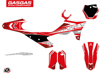 GASGAS MC 125 Dirt Bike Flash Grafik-Kit Rot