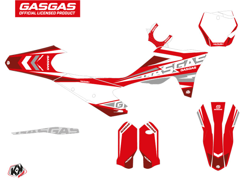 GASGAS EX 300 Dirt Bike Flash Grafikset Rot