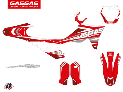 GASGAS EX 300 Dirt Bike Flash Grafikset Rot