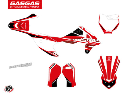 GASGAS MC 50 Dirt Bike Flash Grafikset Schwarz