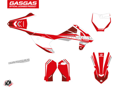 GASGAS MC 50 Dirt Bike Flash Grafikset Rot