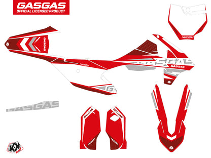 GASGAS MC 85 Dirt Bike Flash Grafikset Rot